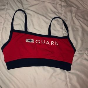 Lifeguard bikini top